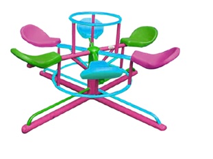 ชุดม้าหมุน 6 ที่นั่งพลาสติก  TP-N002