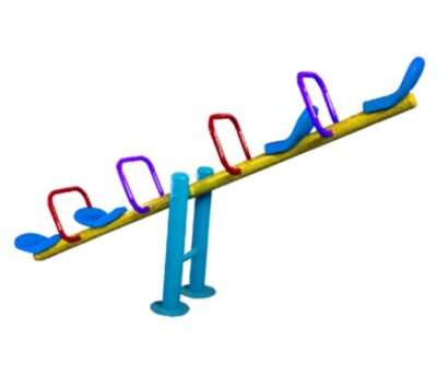 ม้ากระดก 4 ที่นั่งเบาะพลาสติก TP-N016
